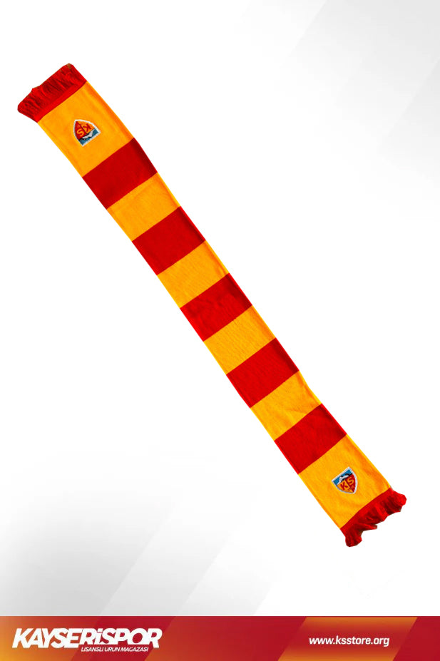 Sarı Kırmızı Atkı KIŞLIK (Yeni)