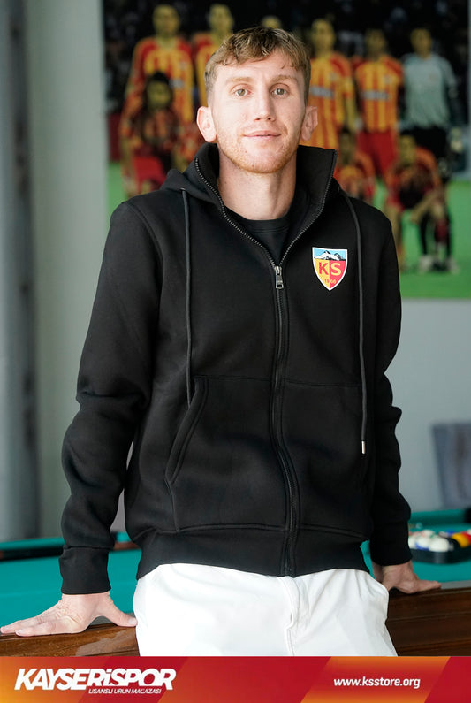 KYSR Siyah Kapüşonlu Sweatshirt (Yeni Ürün)