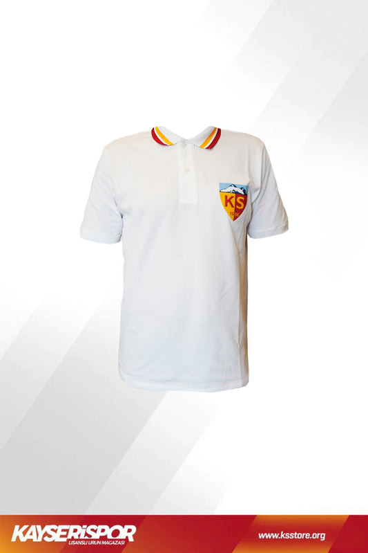 KYSR Polo Yaka Beyaz Tshirt (Yeni Ürün)