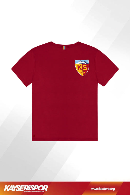 KYSR Bisiklet Yaka Kırmızı Tshirt (Yeni Ürün)