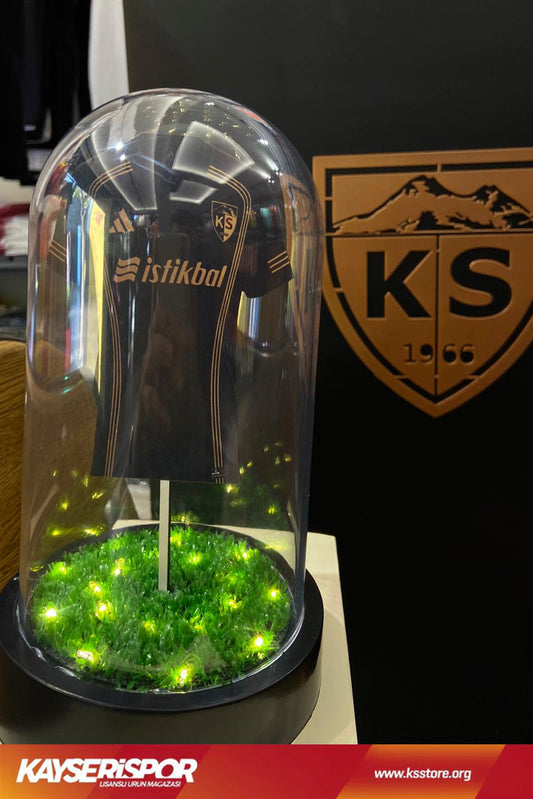 Kayserispor Mini Siyah Forma Işıklı Fanus