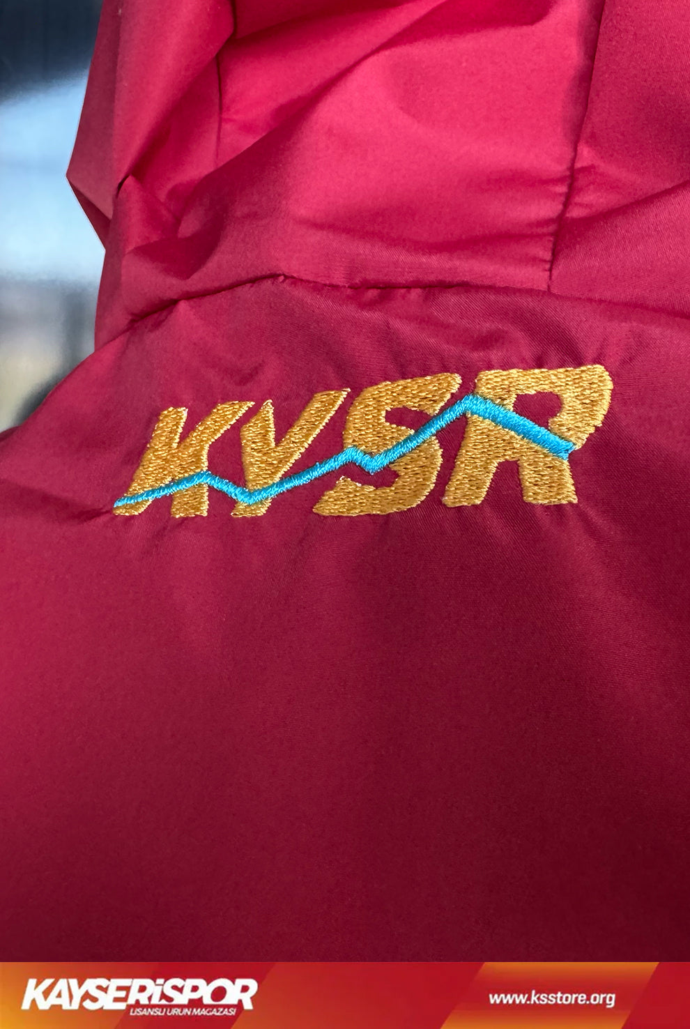 KYSR Taraftar Kırmızı Yağmurluk